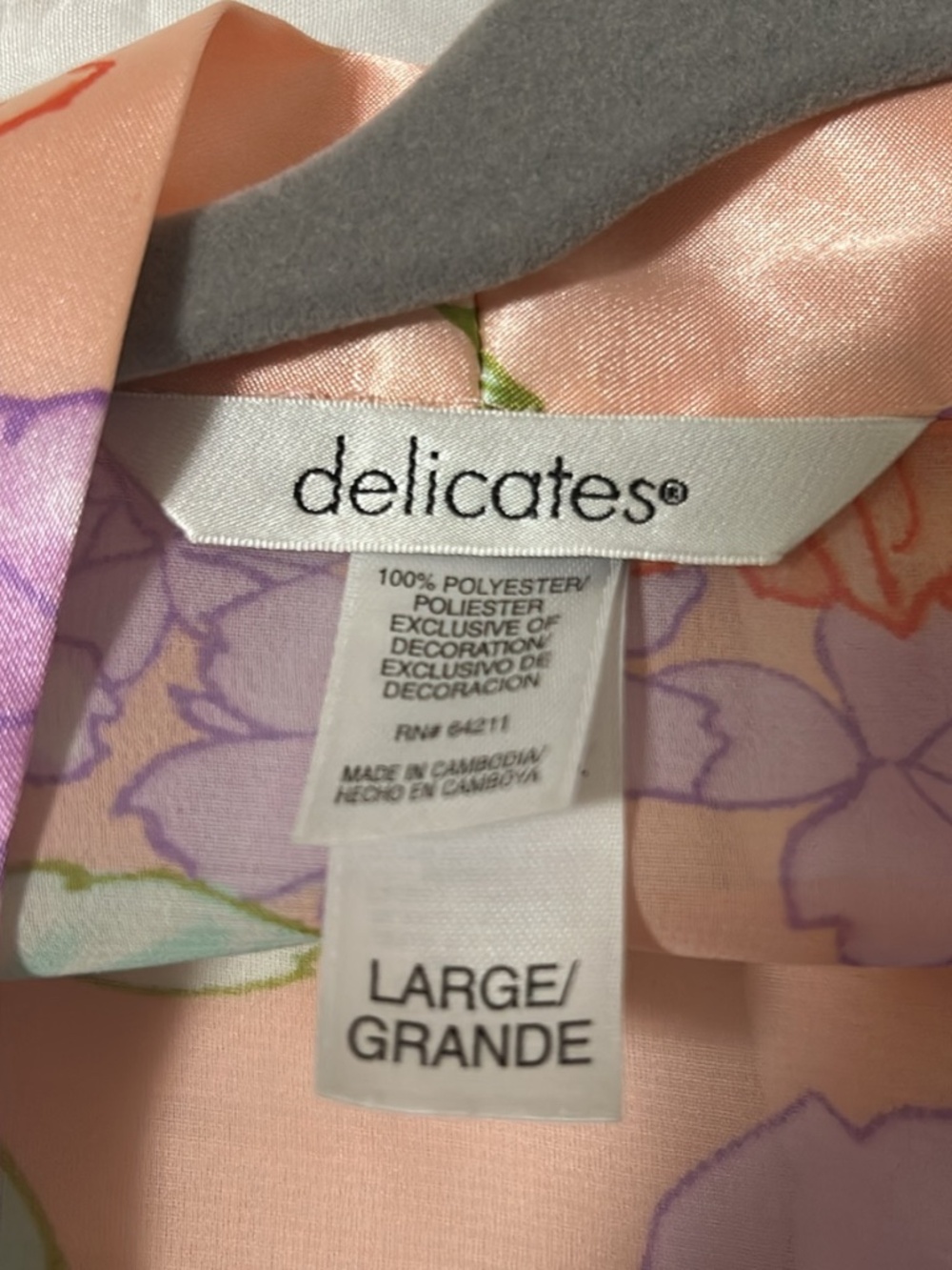 Floral Robe Size L - Picture 2 of 3